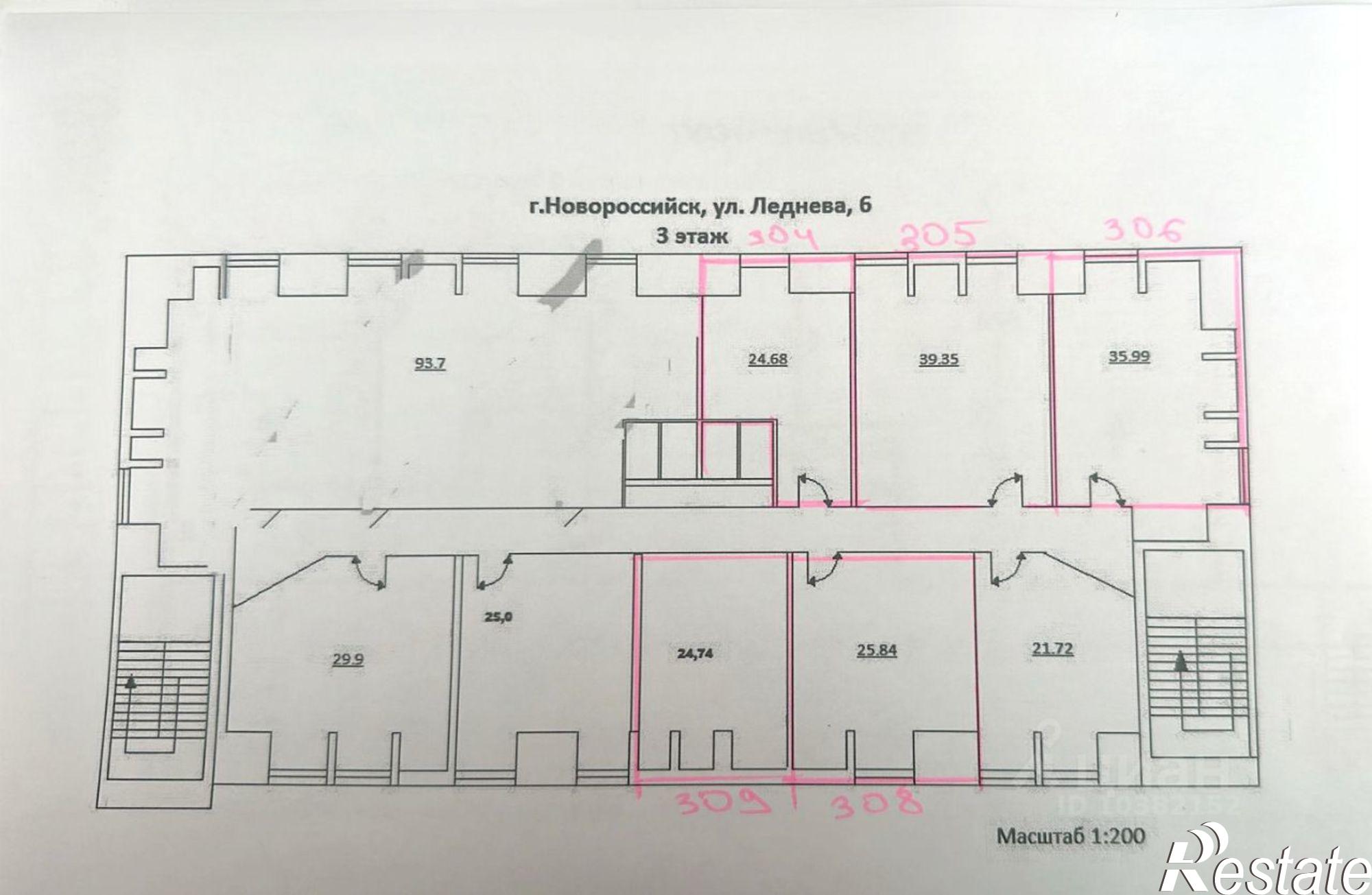 Сдать офис, помещение под офис за 42 550 рублей на улица Леднева