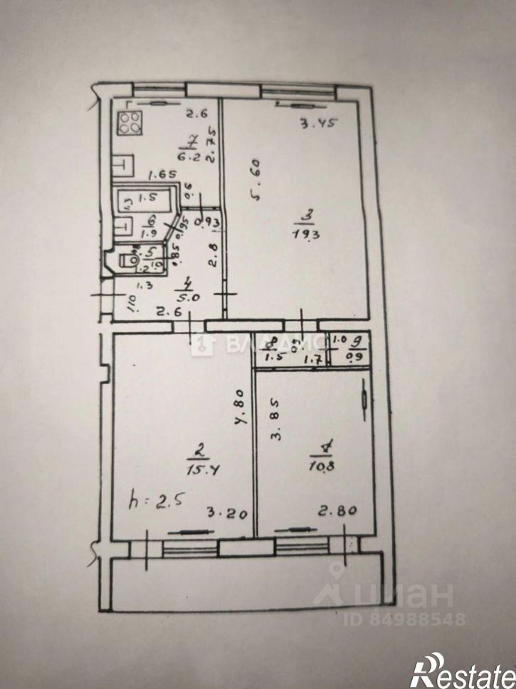 3-комн квартира Новороссийское шоссе, 9,  д. 9