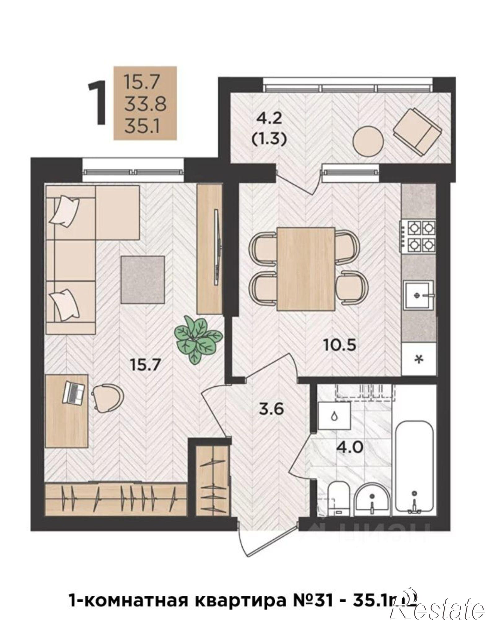 Купить квартиру за 4 500 000 рублей на улица Ф.Я. Бурсака, 54А