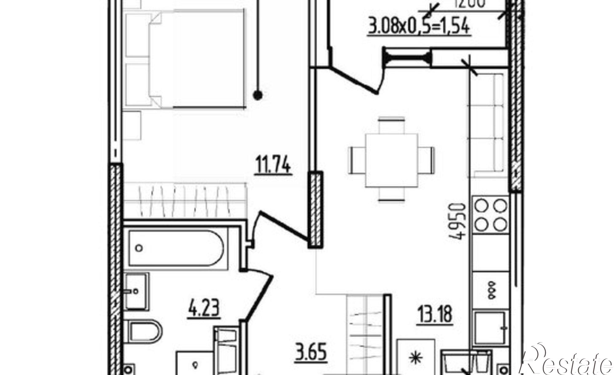 Купить квартиру за 7 788 310 рублей на ул Котанова, 32