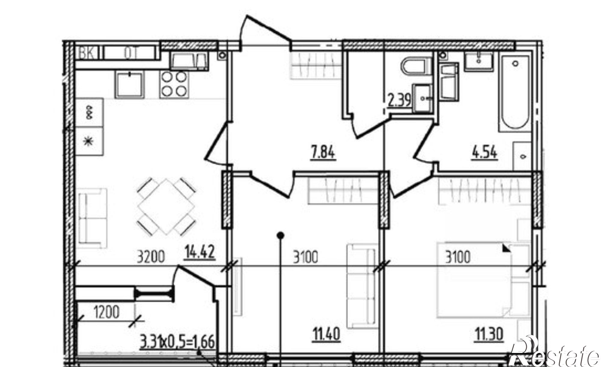 Купить квартиру за 11 856 000 рублей на ул Котанова, 32