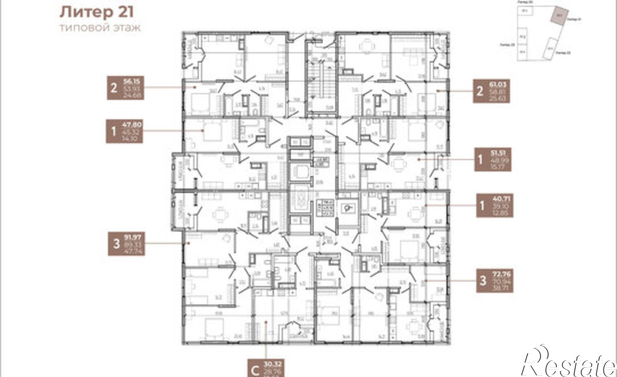 Купить квартиру за 11 387 200 рублей