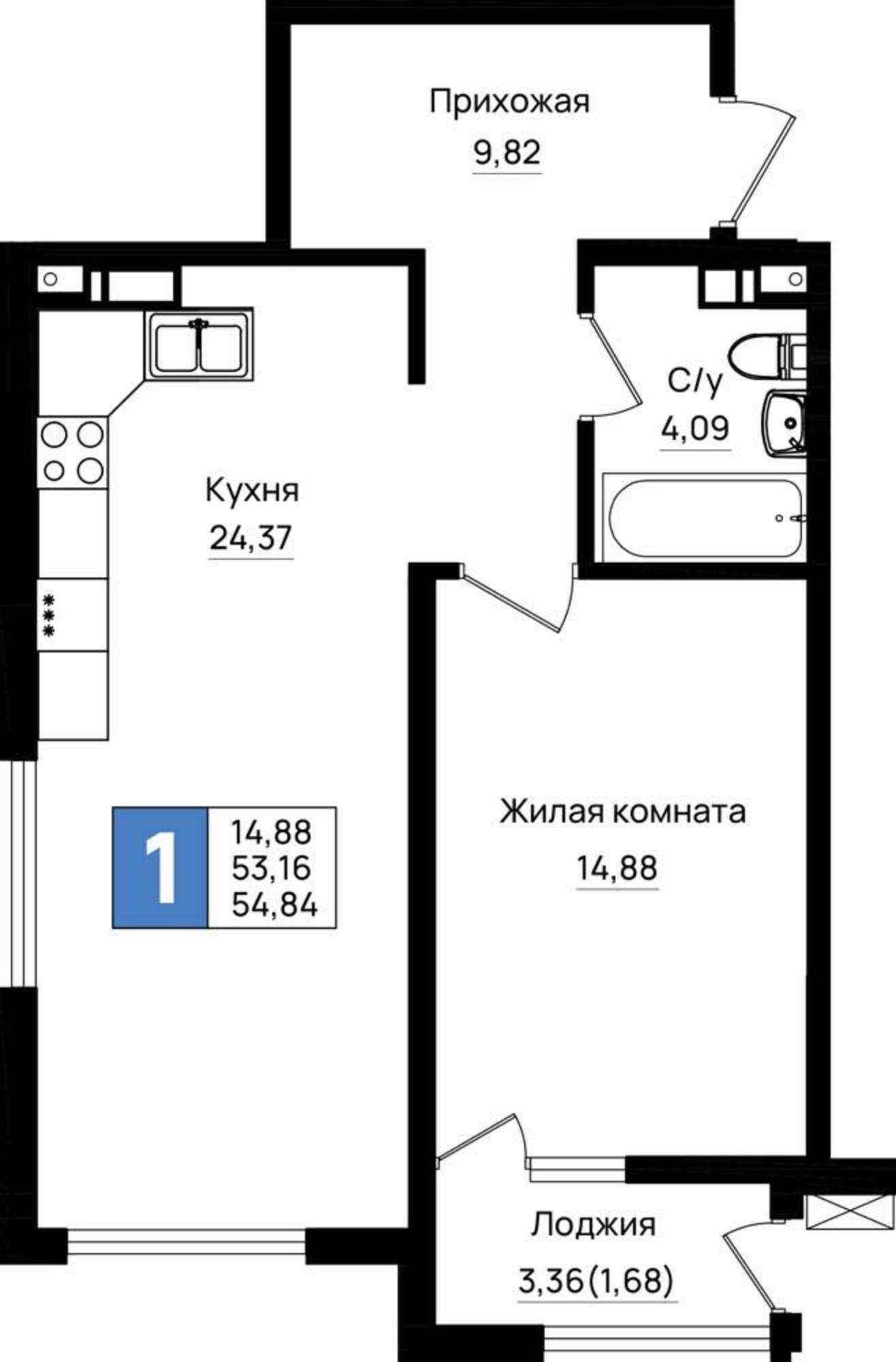 Купить квартиру за 12 887 400 рублей на Ручейная улица, д.1