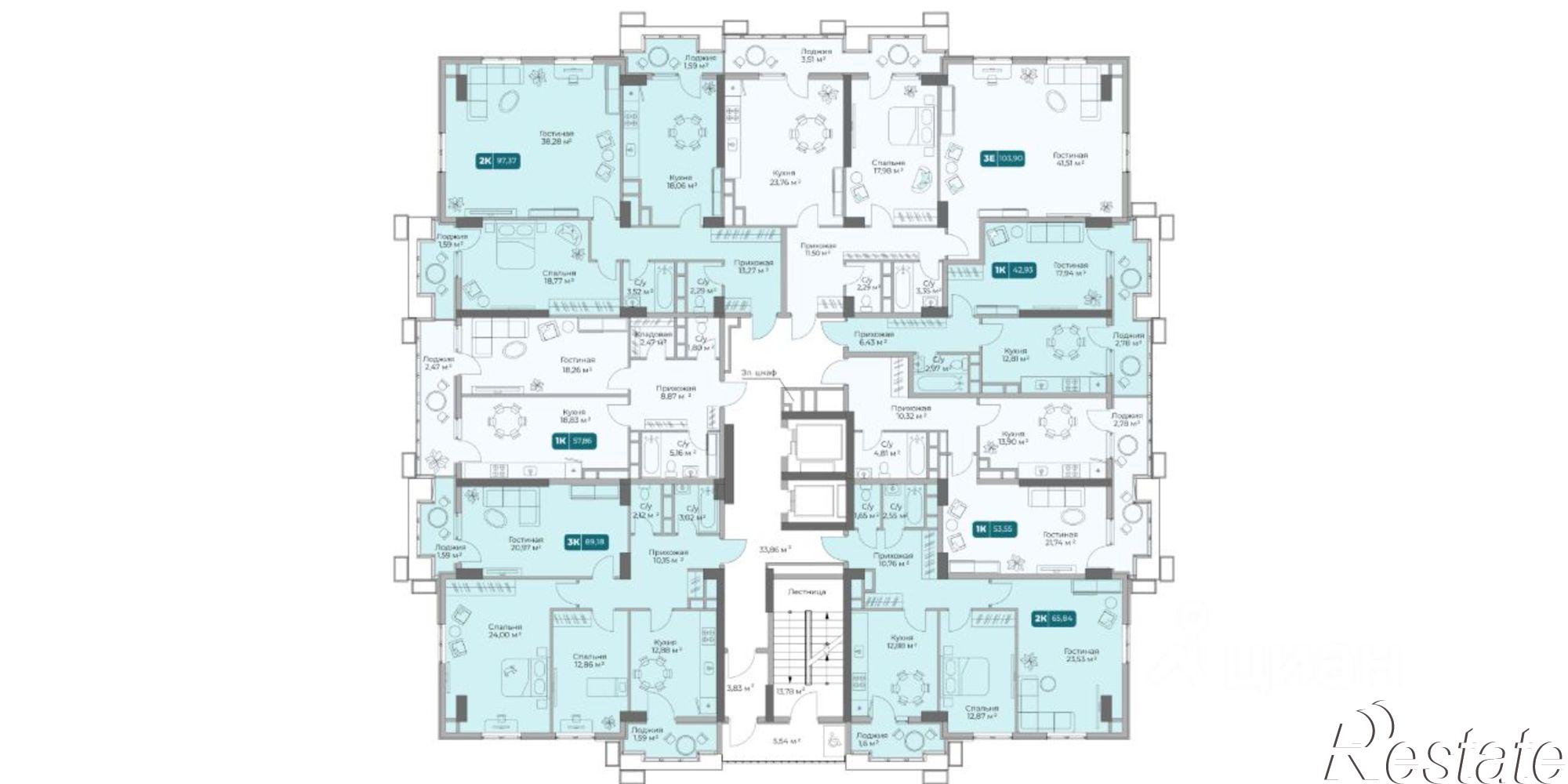 Купить квартиру за 14 550 600 рублей на проспект Дзержинского, 244 к5