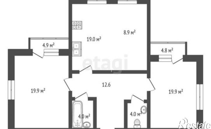 2-комн квартира улица Алексея Матвейкина, 1А к3,  д. 1А к3