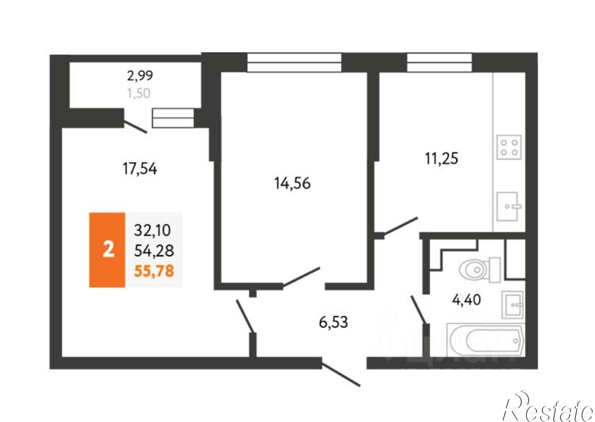 Купить квартиру за 7 250 000 рублей на Мысхакское шоссе, 59