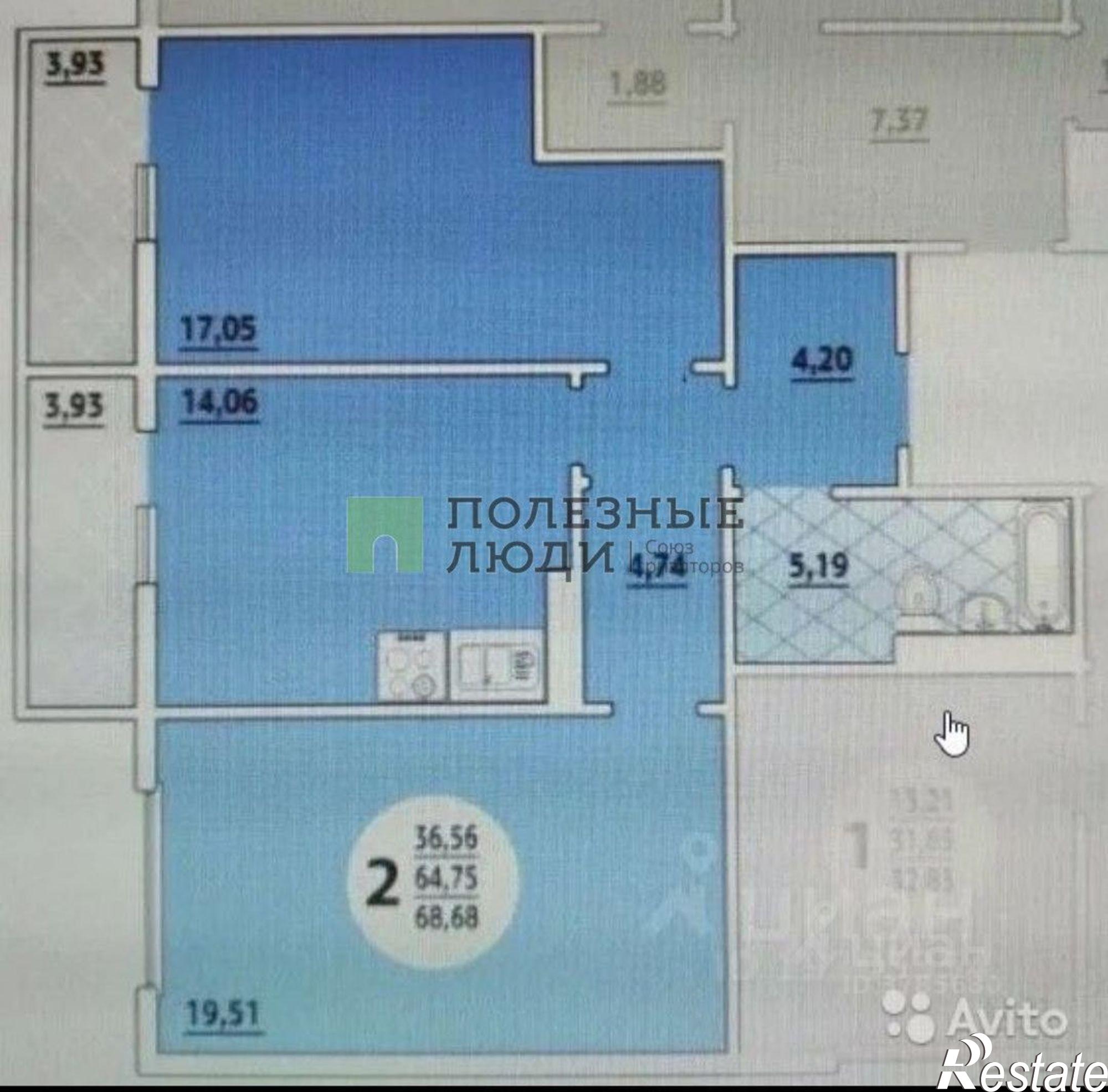 Купить квартиру за 8 650 000 рублей на ул Грибоедова, 8