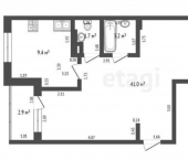2-комн, 55кв м, этаж 5/8 ул Шоссейная, 39