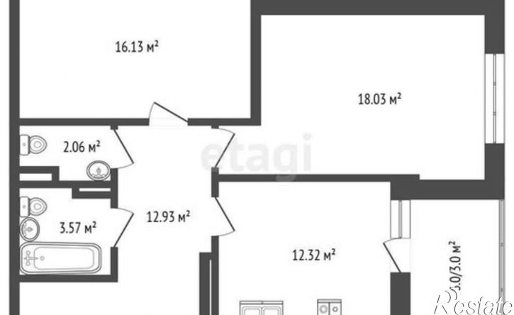 2-комн квартира ул Котанова, 7 4,  д. 7 4,  к. 4