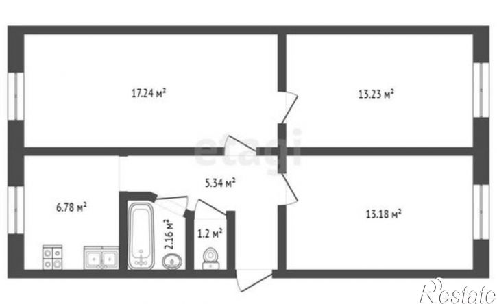 3-комн квартира проспект Ленина, 59,  д. 59