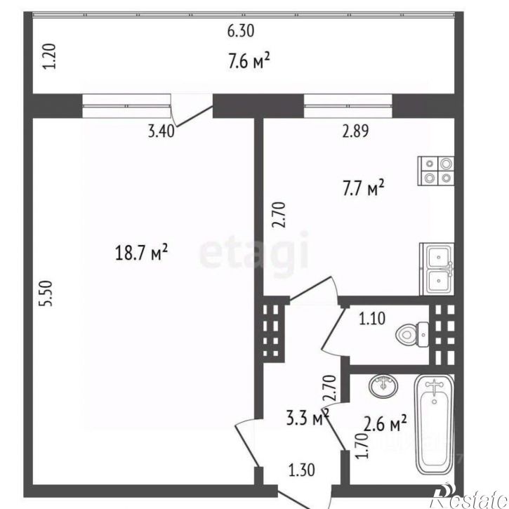 1-комн квартира ул Аршинцева, 50,  д. 50