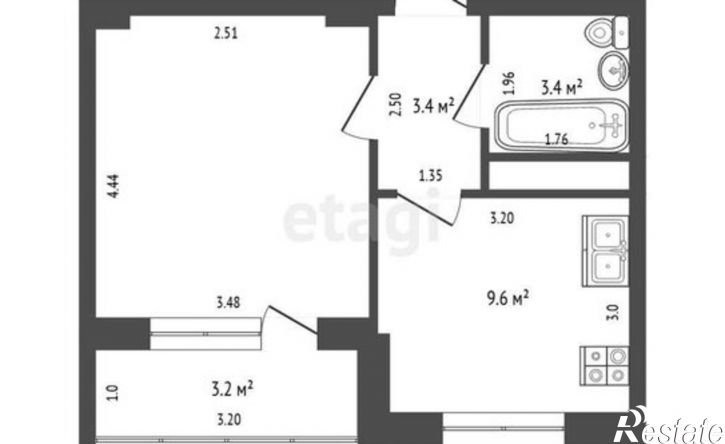 1-комн квартира Мореходный проезд, 5,  д. 5