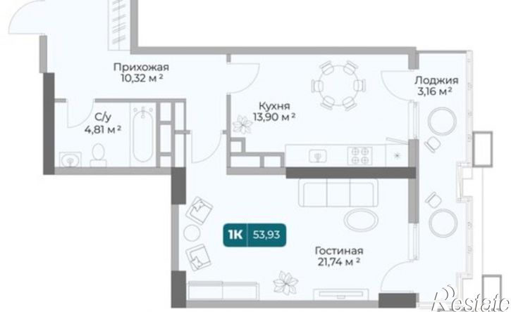 1-комн квартира в новом доме пр-кт Дзержинского, 244 1,  д. 244 1,  к. 1