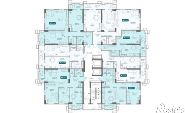 3-комн квартира в новом доме пр-кт Дзержинского, 244 4,  д. 244 4,  к. 4