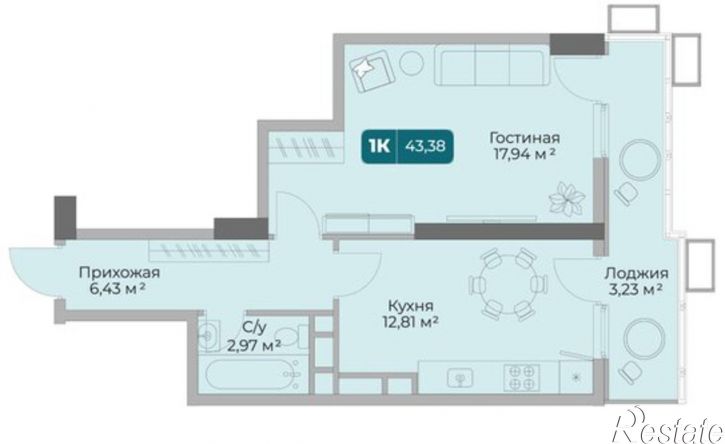 1-комн квартира в новом доме пр-кт Дзержинского, 264 2,  д. 264 2,  к. 2