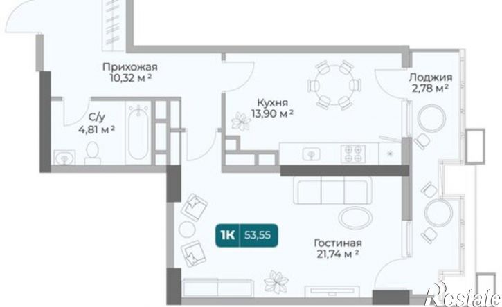 1-комн квартира в новом доме пр-кт Дзержинского, 264 2,  д. 264 2,  к. 2