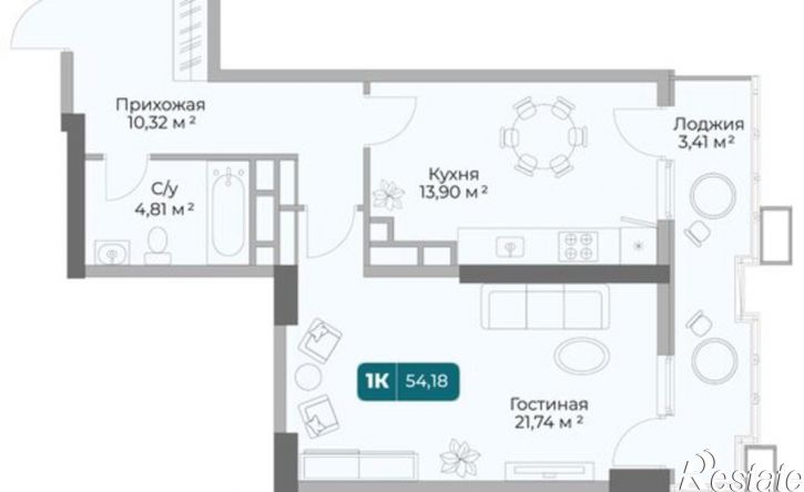1-комн квартира в новом доме проспект Дзержинского, 264 к2,  д. 264 к2