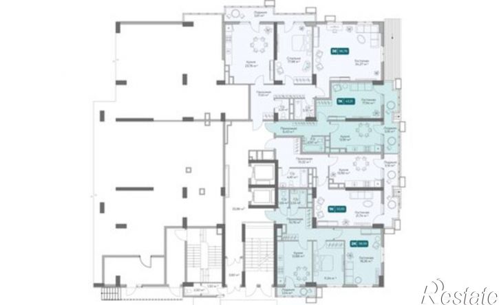 2-комн квартира в новом доме пр-кт Дзержинского, 264 2,  д. 264 2,  к. 2