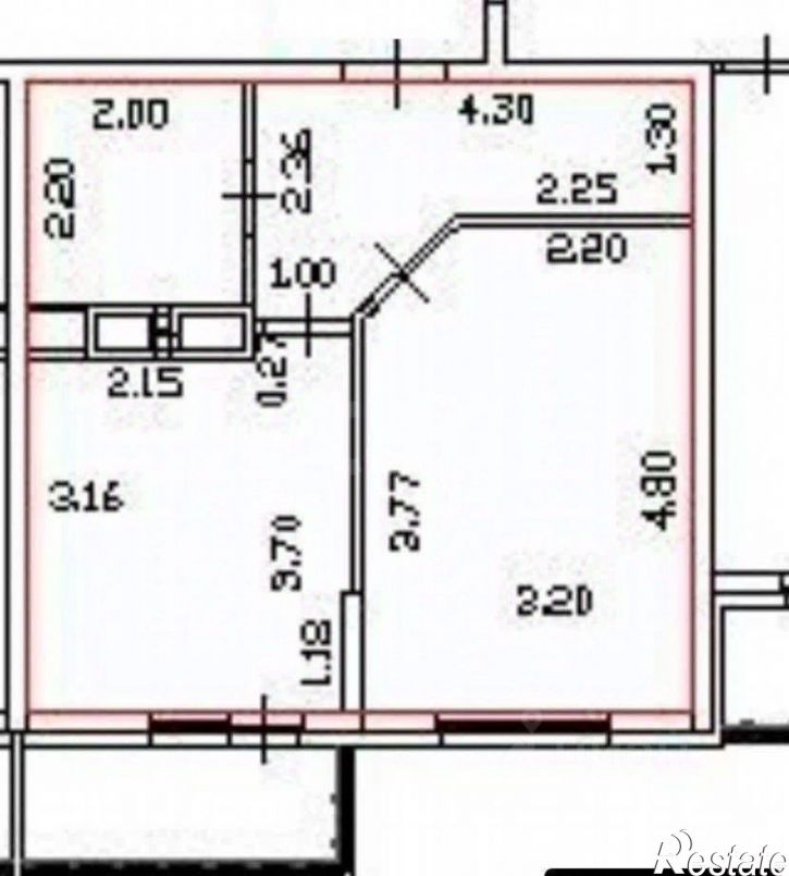 1-комн квартира улица Куникова, 55 к2,  д. 55 к2