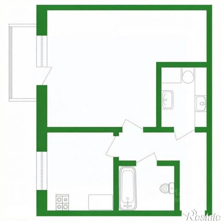 1-комн квартира ул Герцена, 7,  д. 7