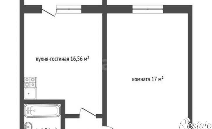 1-комн квартира территория Цемдолина, улица Красина, 53к1