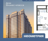 1-комн, 31 кв м, этаж 24/24 ул Куникова, 47Д