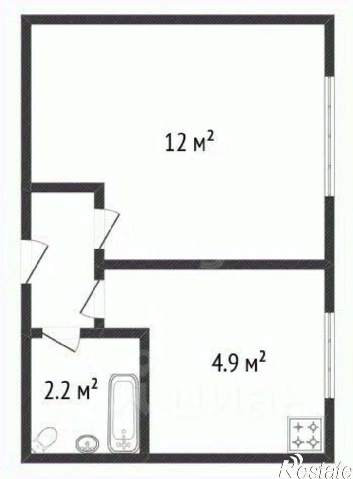 1-комн квартира ул Тобольская, 7,  д. 7