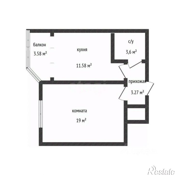 1-комн квартира ул Чайковского, 10А,  д. 10А
