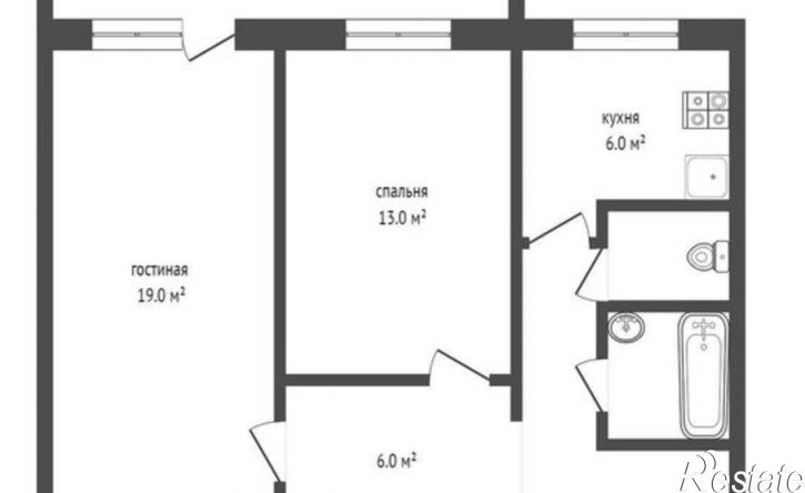 2-комн квартира ул Мира, 35,  д. 35