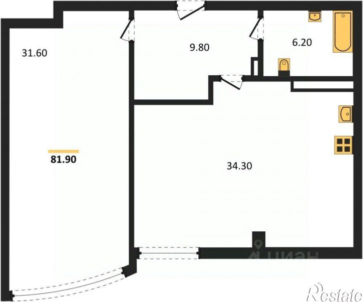 2-комн квартира Любимый пер, 14,  д. 14