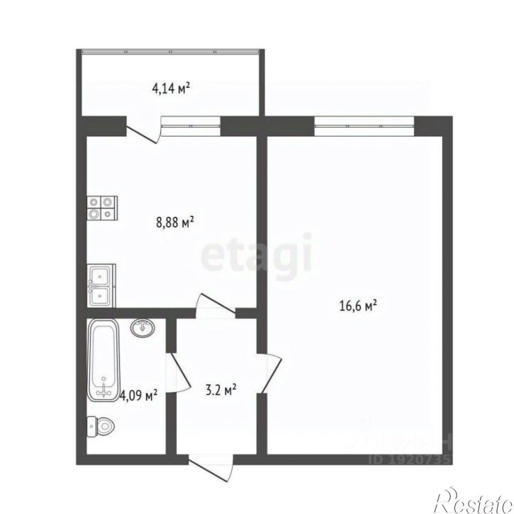 1-комн квартира ул Вруцкого, 31,  д. 31