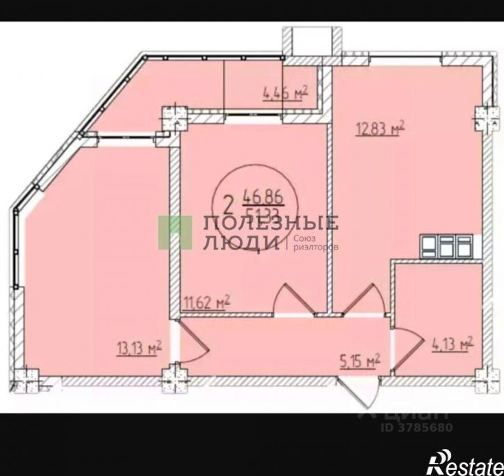 2-комн квартира Анапское шоссе, 51Д,  д. 51Д