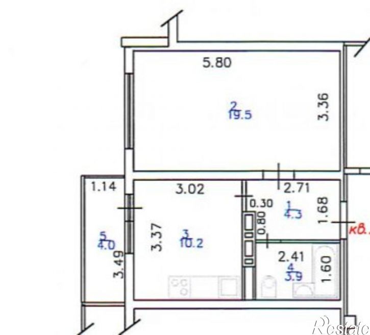 1-комн квартира ул Бориса Пупко, 8,  д. 8