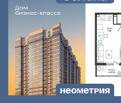 1-комн, 40 кв м, этаж 24/24 ул Куникова, 47Д