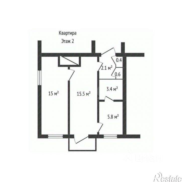 2-комн квартира ул Красина, 18,  д. 18