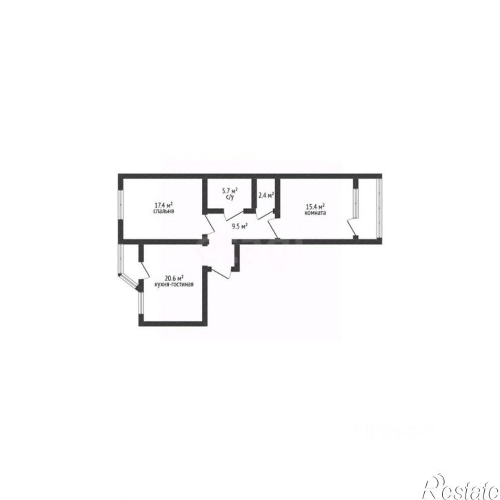 2-комн квартира ул Видова, 121А 8,  д. 121А 8,  к. 8