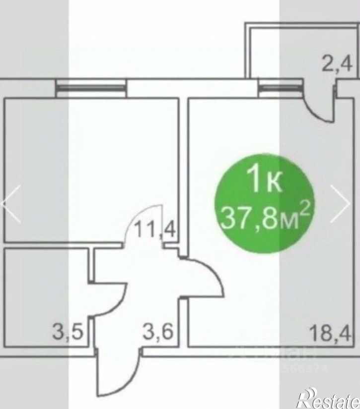 1-комн квартира ул Олимпийская, 31,  д. 31