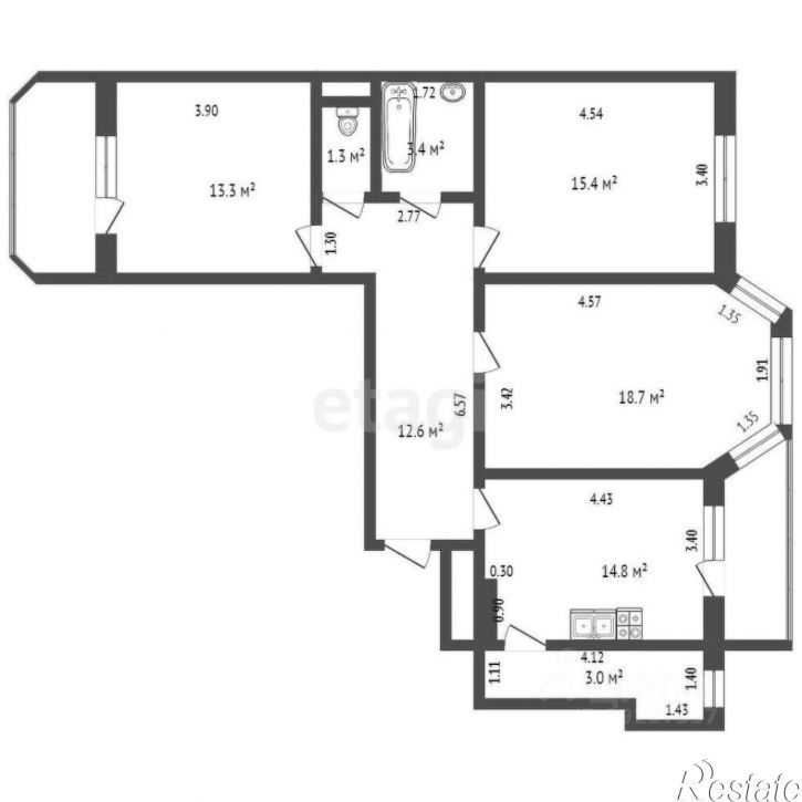 3-комн квартира ул Хворостянского, 15,  д. 15