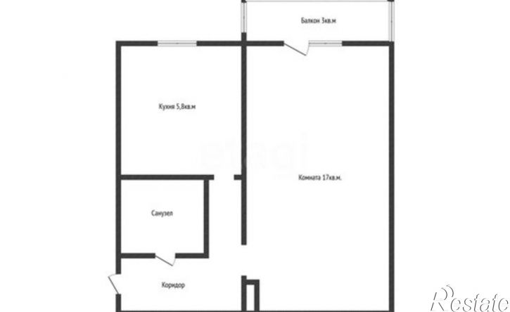 1-комн квартира ул Чайковского, 12 1,  д. 12 1,  к. 1