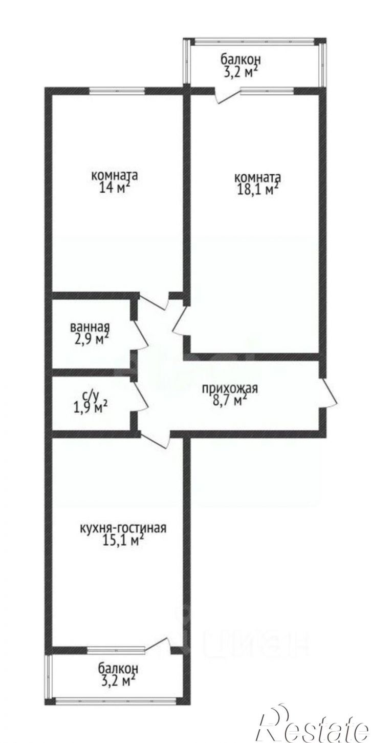 2-комн квартира пр-кт Дзержинского, 247 4,  д. 247 4,  к. 4