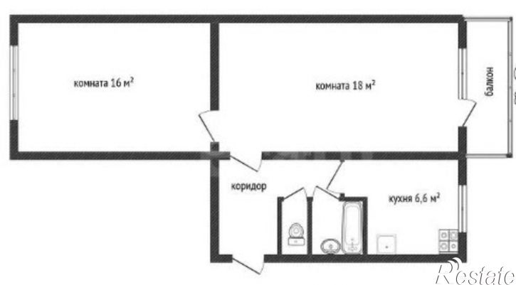 2-комн квартира Краснознаменный пер, 2,  д. 2