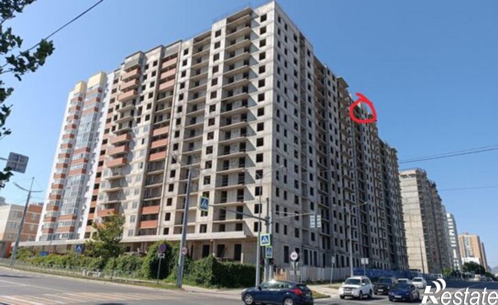 1-комн квартира в новом доме ул Мурата Ахеджака, 12,  д. 12