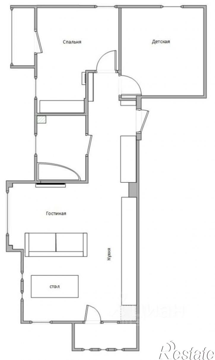 2-комн квартира ул Пальмовая, 14,  д. 14