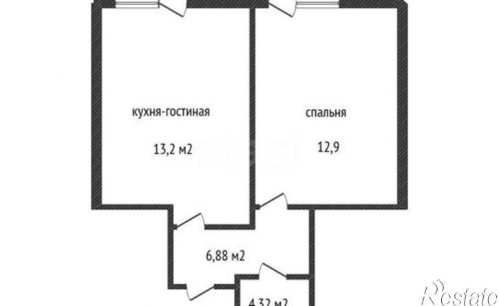 1-комн квартира территория Цемдолина, улица Красина, 53к3