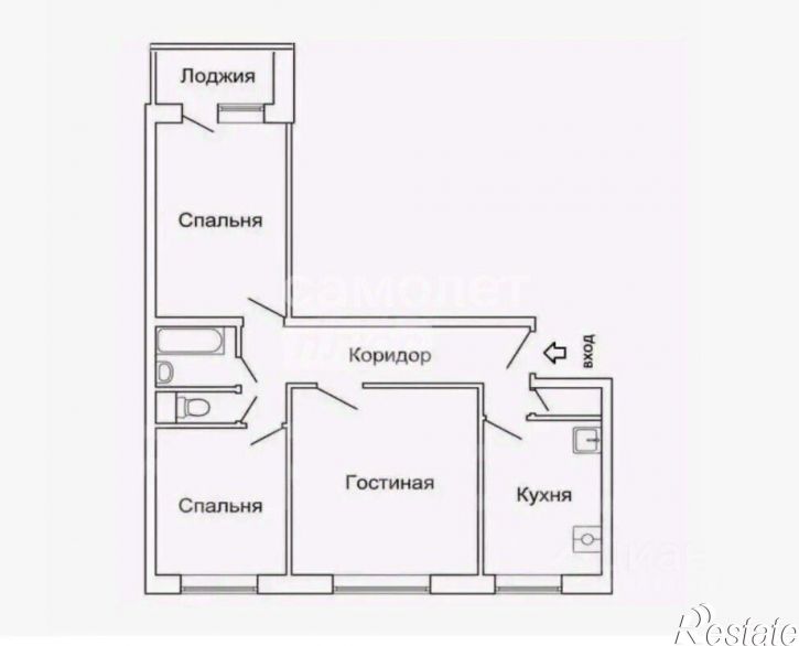 3-комн квартира ул Видова, 173,  д. 173