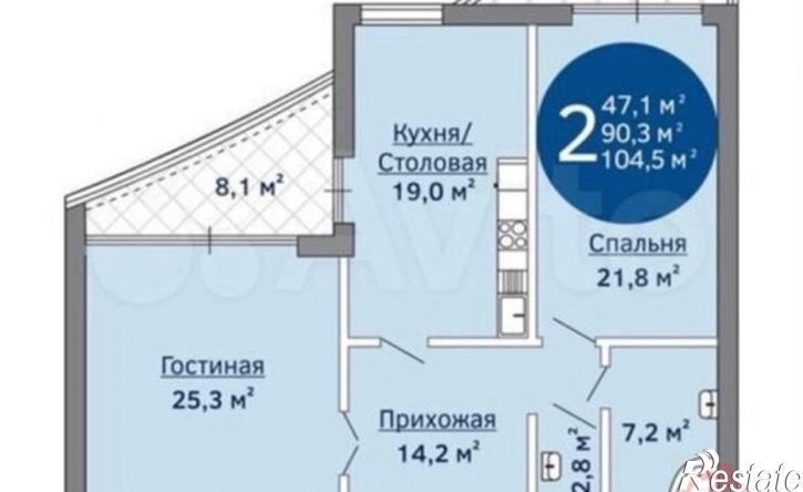 2-комн квартира ул Шевченко, 24,  д. 24