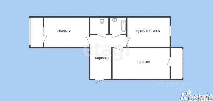 2-комн квартира ул Котанова, 2 1,  д. 2 1,  к. 1