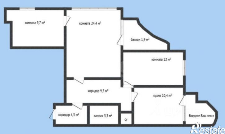 2-комн квартира пр-кт Ленина, 9Б,  д. 9Б