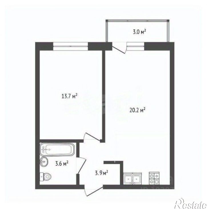 1-комн квартира улица Бориса Пупко, 5 к1,  д. 5 к1