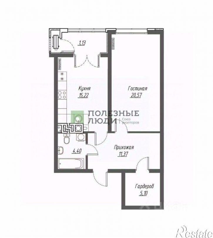 1-комн квартира проспект Ленина, 50 к1,  д. 50 к1